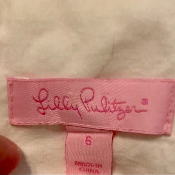 Lilly Pulitzer Amber dress in White Cartwheels - 6 - Picture 10 of 15